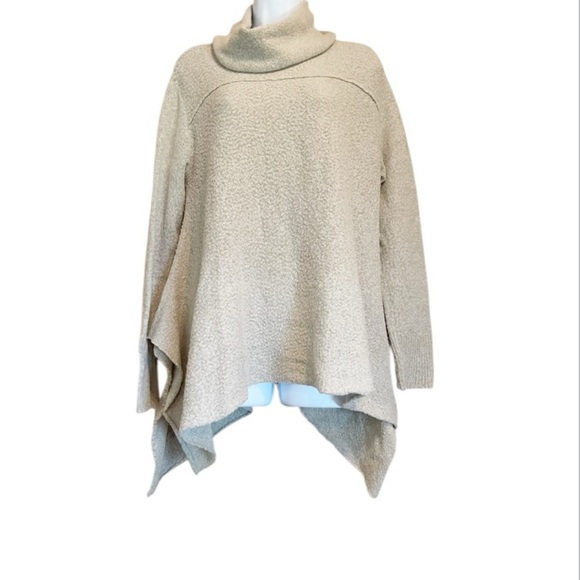 Umgee Cream Cowl Neck Sweater Cozy Knit - Picture 5 of 7